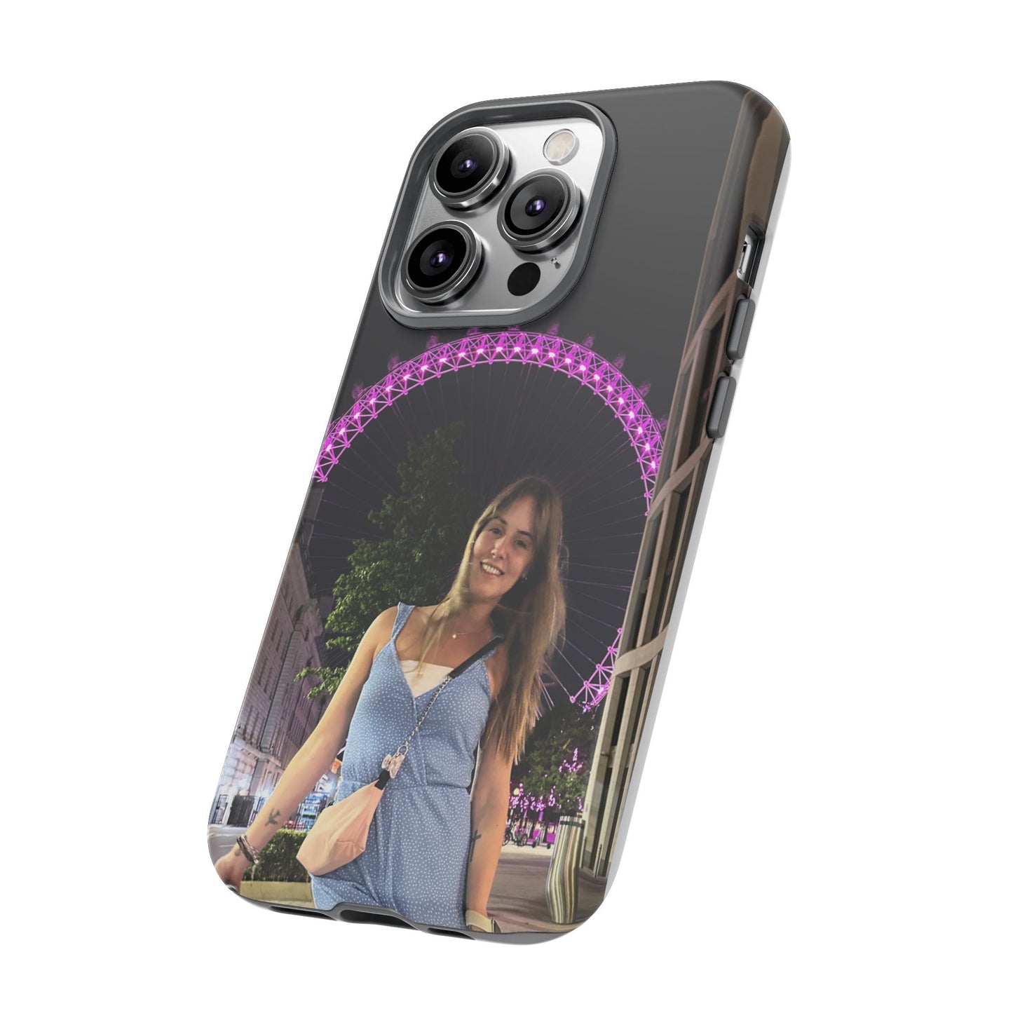 Personalized Phone Case with London Eye Design, Gifts for Her, Custom Cases