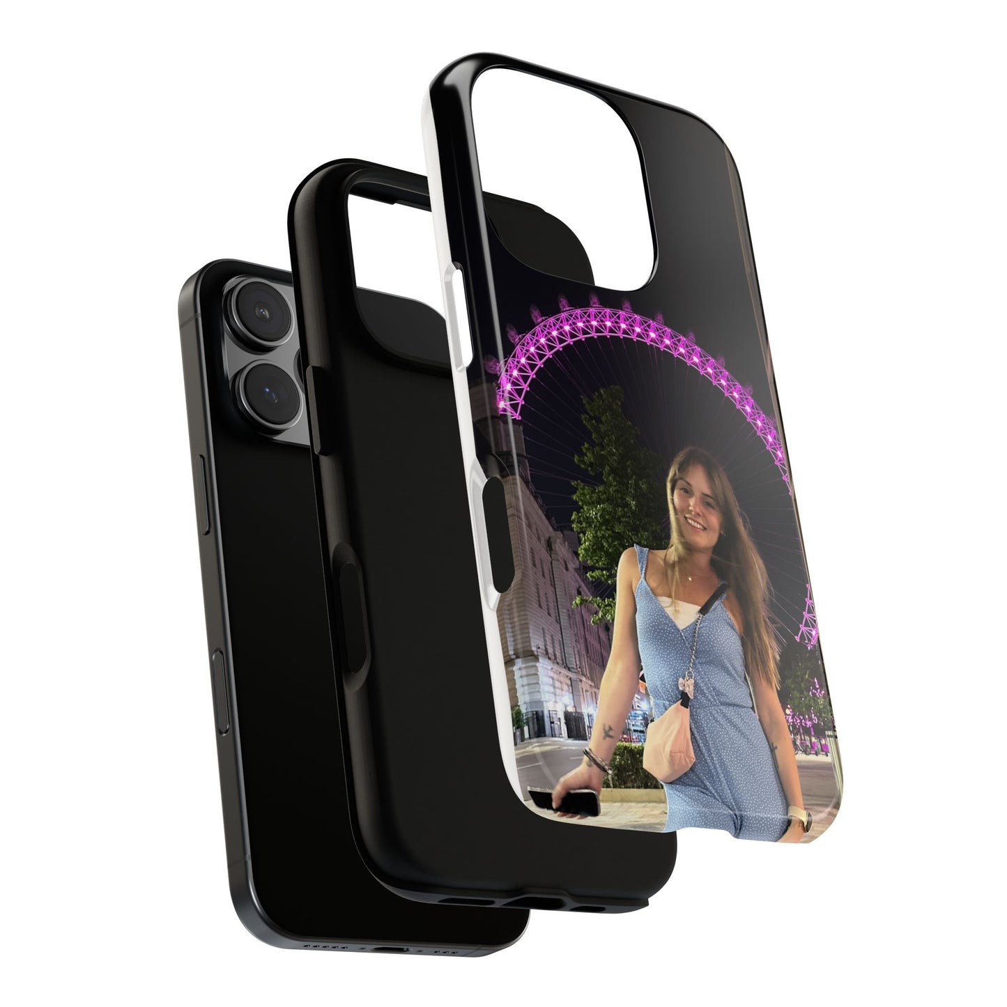 Personalized Phone Case with London Eye Design, Gifts for Her, Custom Cases