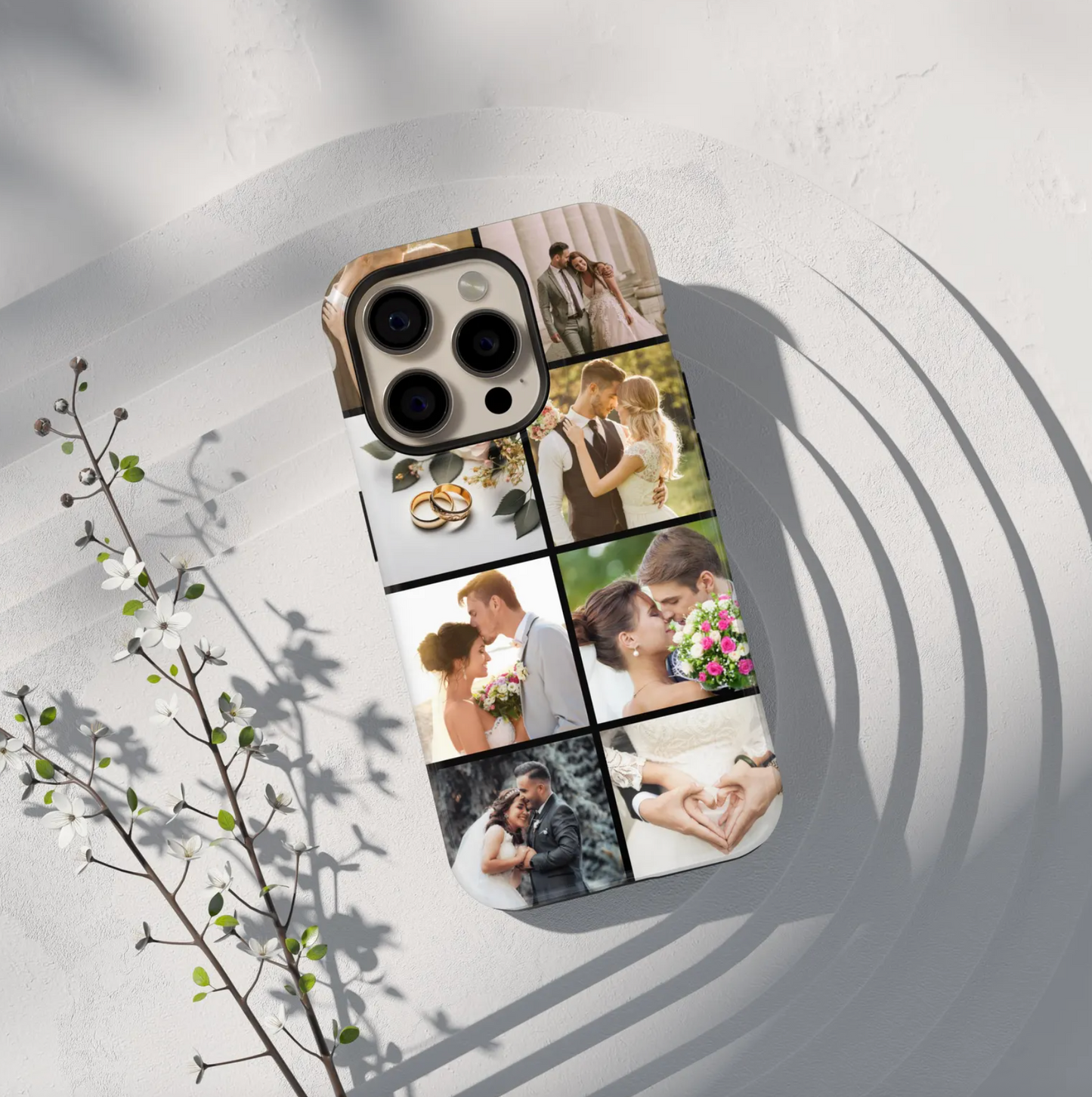 Custom collage iPhone Case, Personalized Phone case,  Personalized Couple Photo, Anniversary Gift