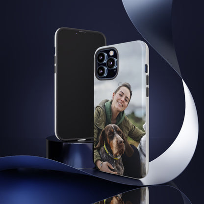 Custom Tough Phone Case, Personalized Pet Photo Case, Durable Dog Lover Gift, Unique Phone Accessory, Ideal for Pet Owners