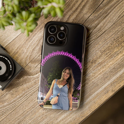 Personalized Phone Case with London Eye Design, Gifts for Her, Custom Cases