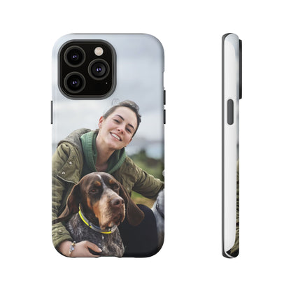 Custom Tough Phone Case, Personalized Pet Photo Case, Durable Dog Lover Gift, Unique Phone Accessory, Ideal for Pet Owners