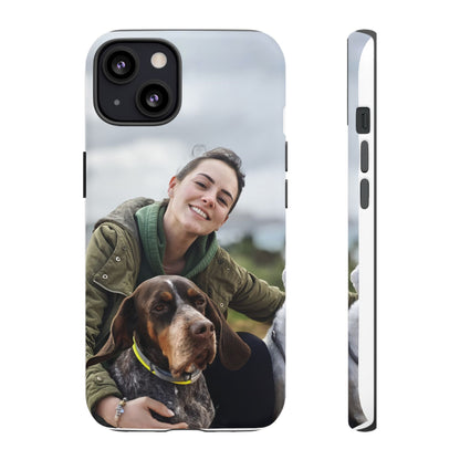 Custom Tough Phone Case, Personalized Pet Photo Case, Durable Dog Lover Gift, Unique Phone Accessory, Ideal for Pet Owners