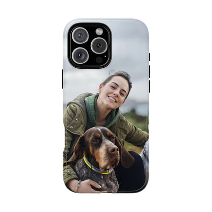 Custom Tough Phone Case, Personalized Pet Photo Case, Durable Dog Lover Gift, Unique Phone Accessory, Ideal for Pet Owners
