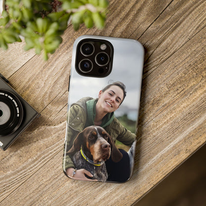Custom Tough Phone Case, Personalized Pet Photo Case, Durable Dog Lover Gift, Unique Phone Accessory, Ideal for Pet Owners